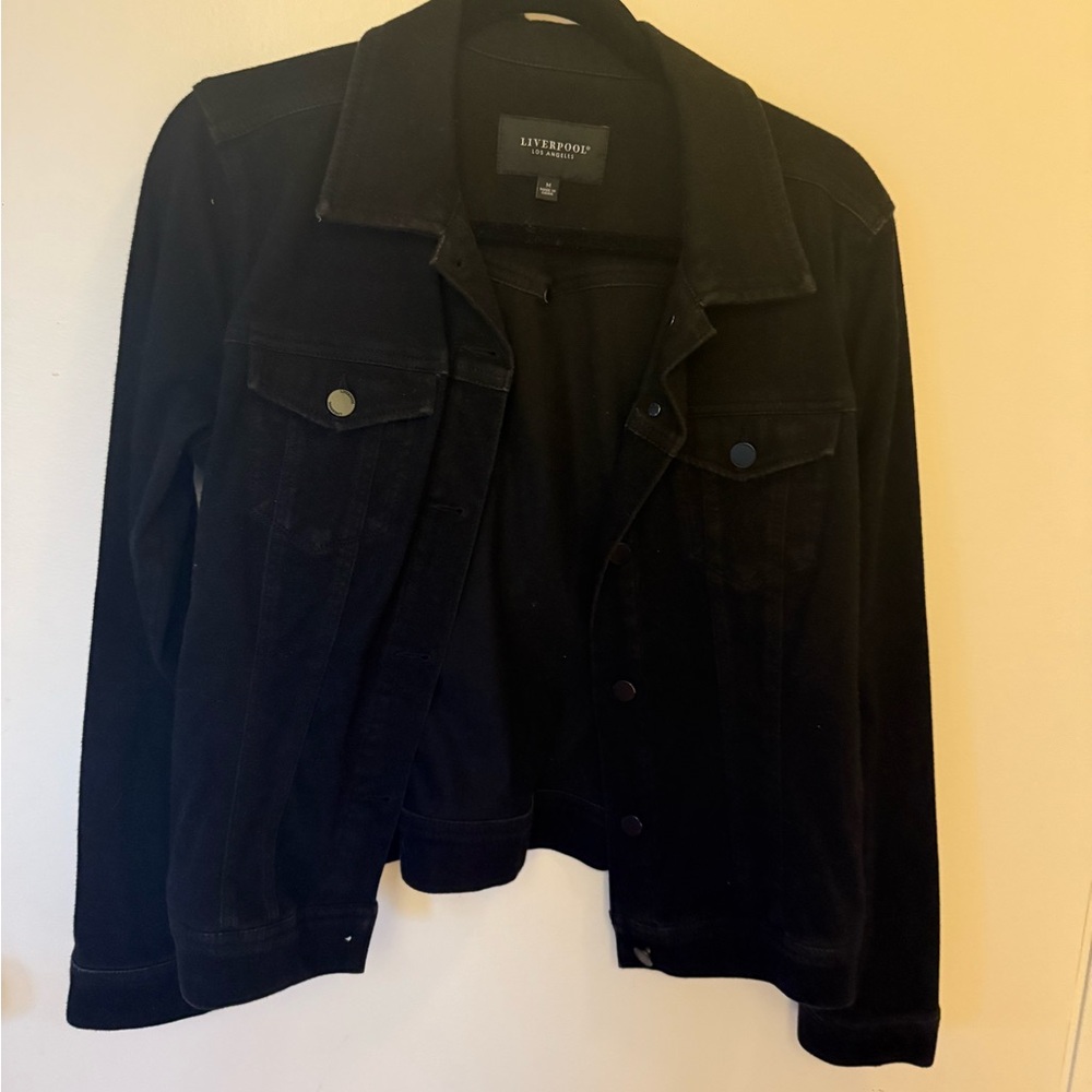 Liverpool Women's Classic Black Jean Jacket